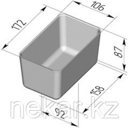 Форма для хлеба №11В (172х106х87мм)