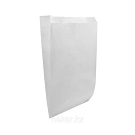Белый пакет с плоским дном с окошком 100х50х640мм