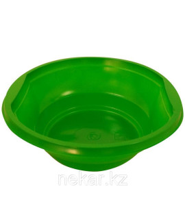 Пластиковая зеленая суповая тарелка 500мл