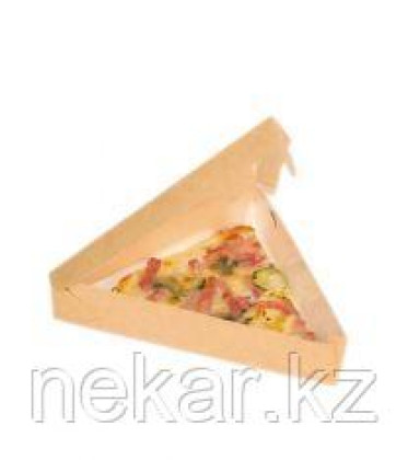 Коробка для куска пиццы крафт 220х220х40мм