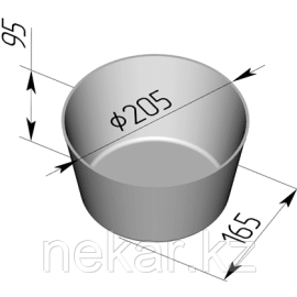 Хлебная форма №17 (205 х 165 х 95 мм)