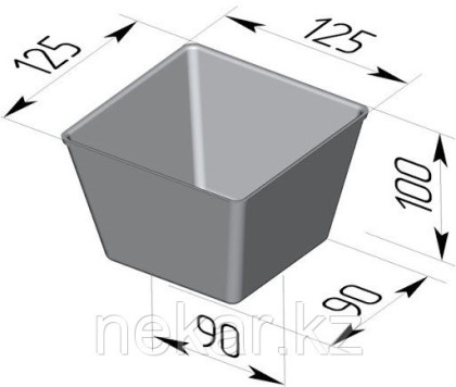 Форма для хлеба 125х125х100мм