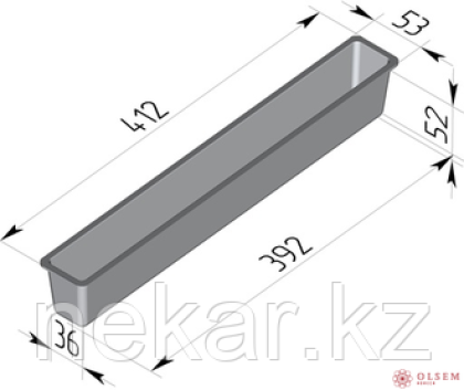 Форма для хлеба Тостерная (410 х 50 х 55 мм )