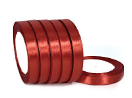 Лента атласная темно-красная INVI длина 25 ярд (23±1м) ширина 10 мм