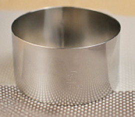 Кольцо для бисквита нерж. 90*50/0.8 мм