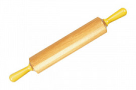 Скалка деревянная со съемными ручками 560мм х 80мм