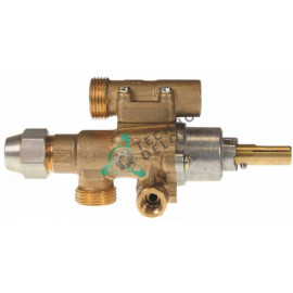 Кран газовый тип 22S/O вход для газа M20x1,5 (труба-ø 12 мм) GA053 PEL
